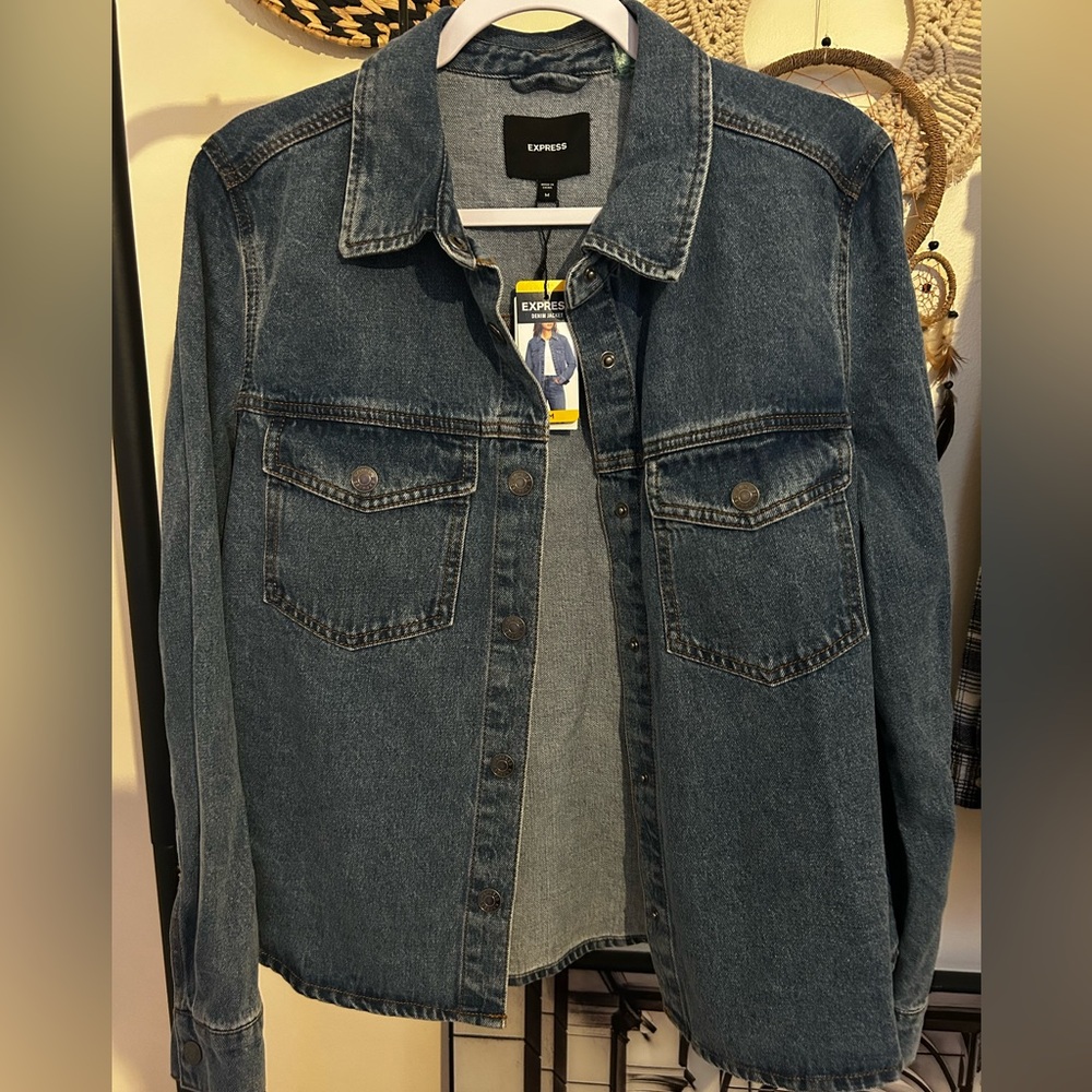 Express Dark Blue Denim Jacket - NWT
